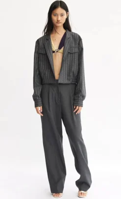 Women Bec and Bridge BEC + BRIDGE- INTERSTELLAR BOMBER (Charcoal/Silver)