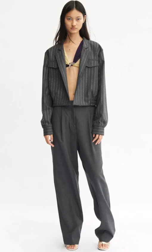 Women Bec and Bridge BEC + BRIDGE- INTERSTELLAR BOMBER (Charcoal/Silver)