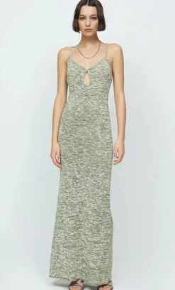 Bec and Bridge - WILLOW KNIT MAXI DRESS (SAGE MARLE) FINAL SALE