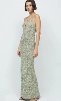 Bec and Bridge - WILLOW KNIT MAXI DRESS (SAGE MARLE) FINAL SALE
