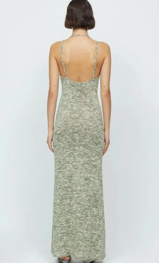 Bec and Bridge - WILLOW KNIT MAXI DRESS (SAGE MARLE) FINAL SALE