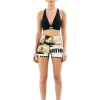 Women PE Nation Bermuda Bike Short (Scene Print)