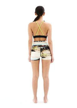 Women PE Nation Bermuda Bike Short (Scene Print)