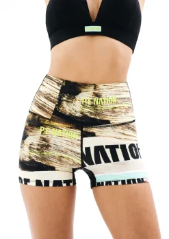 Women PE Nation Bermuda Bike Short (Scene Print)
