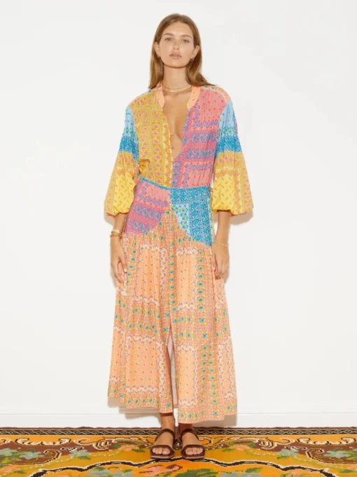BOTEH - BON BON MAXI SMOCK DRESS (MOSAIC)
