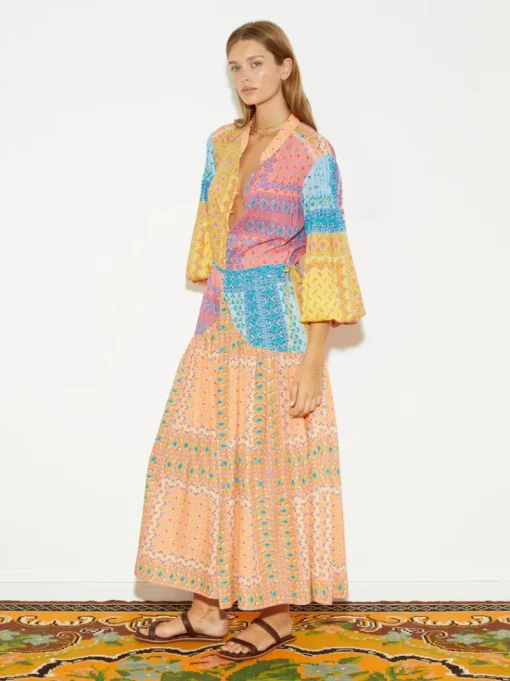 BOTEH - BON BON MAXI SMOCK DRESS (MOSAIC)