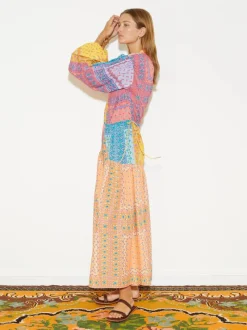 BOTEH - BON BON MAXI SMOCK DRESS (MOSAIC)