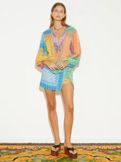 Women BOTEH - BON BON POEME BLOUSE (MOSAIC)