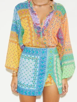 Women BOTEH - BON BON SPLIT MINI SKIRT (MOSAIC)
