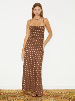 BOTEH - BRONZEE BIAS SLIP DRESS (CAFE)