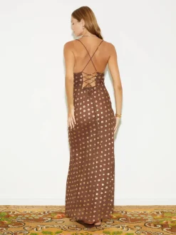 BOTEH - BRONZEE BIAS SLIP DRESS (CAFE)