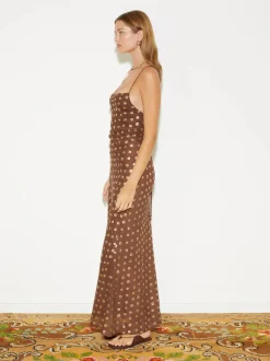 BOTEH - BRONZEE BIAS SLIP DRESS (CAFE)