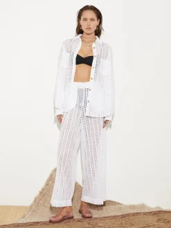 Women BOTEH - MATI BRODERIE PANT (WHITE)