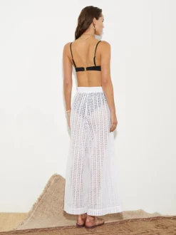 Women BOTEH - MATI BRODERIE PANT (WHITE)