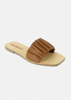 Women CAVERLEY - Scrunch Slide Tan