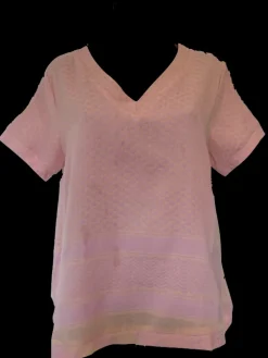 Cecile Copenhagen - Shirt V Short Sleeve (Pale Dogwood)