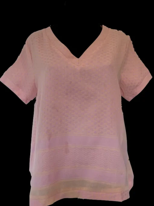 Cecile Copenhagen - Shirt V Short Sleeve (Pale Dogwood)