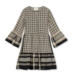 Cecile Copenhagen CECILIE COPENHAGEN - Julia Dress Dogtooth (Black / Cream)