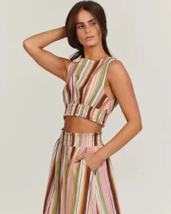 Women Charlie Holiday - ADDY TOP (MULTI STRIPE)