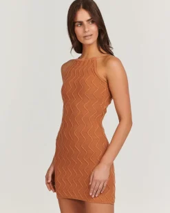 Women Charlie Holiday - ALEXIS MINI DRESS (CARAMEL)