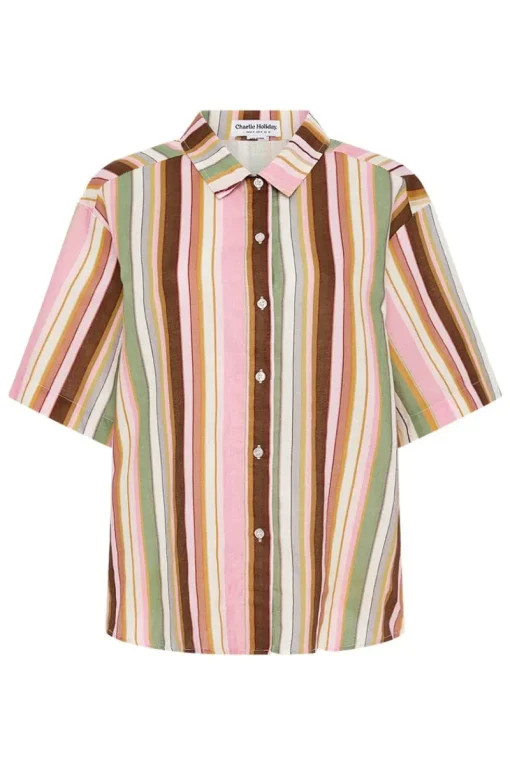 Women Charlie Holiday - CAPE SHIRT (MULTI STRIPE)