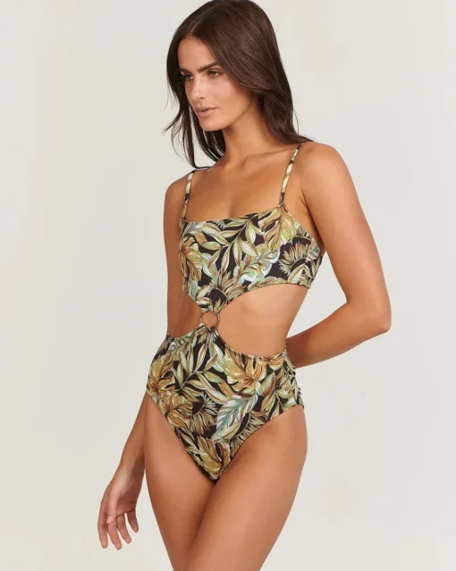 Women Charlie Holiday - Devin One Piece (Tropical Palm)