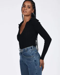 Charlie Holiday - Jacqueline Knit Top (Black)