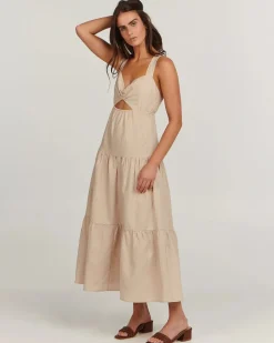 Charlie Holiday - LILIAN MIDI DRESS (OAT)