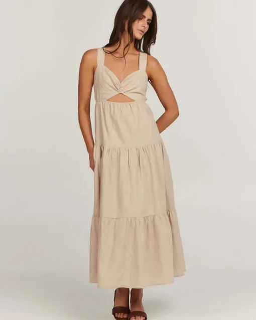 Charlie Holiday - LILIAN MIDI DRESS (OAT)