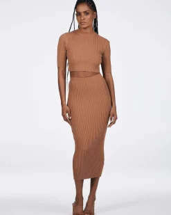 Women Charlie Holiday - Violet Maxi Skirt (Chocolate)