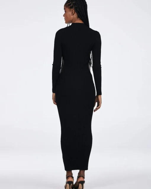 Charlie Holiday - Violet Midi Dress (Black)
