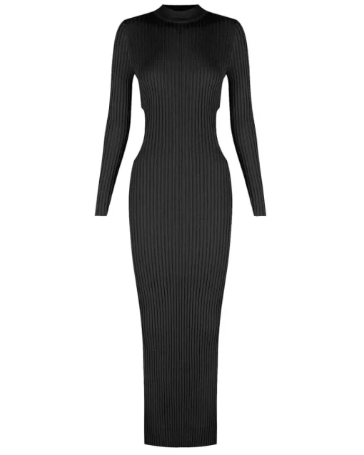 Charlie Holiday - Violet Midi Dress (Black)