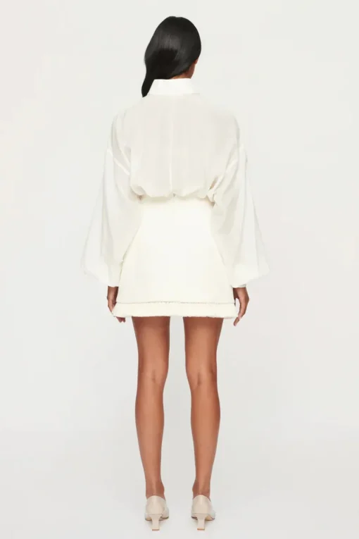 Clea - AINSLEY EMBROIDERED SHIRT (OFF-WHITE)