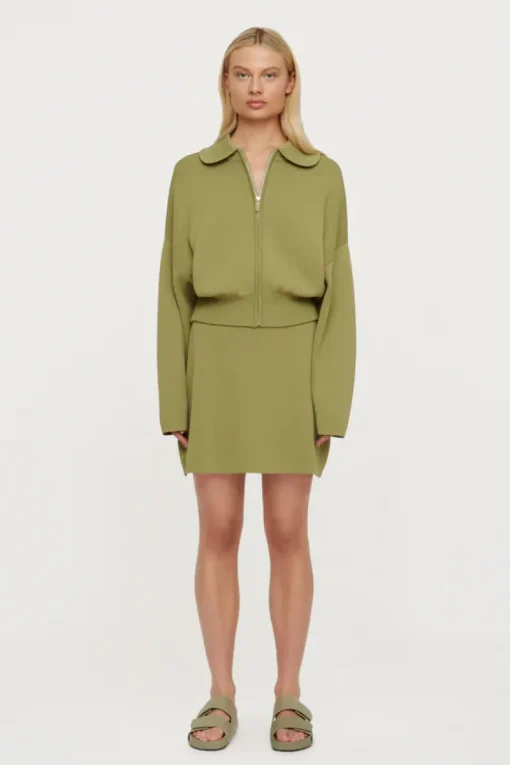 Women Clea - Albert Crepe Knit Skirt (Apple)
