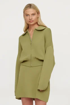 Women Clea - Albert Crepe Knit Skirt (Apple)