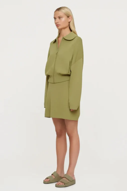 Women Clea - Albert Crepe Knit Skirt (Apple)