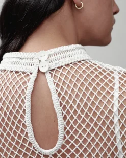 Clea - AMAANI LACE TEE (WHITE)