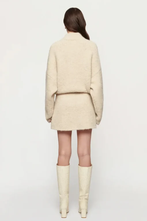 Women Clea - BOYD BOUCLE HALF ZIP (ALABASTER)