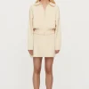 Clea - Carlos Crepe Knit Bomber (Butter)