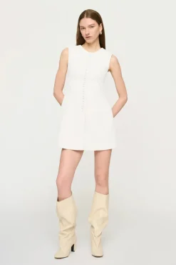 Clea - CEDAR MINI DRESS (OFF WHITE)