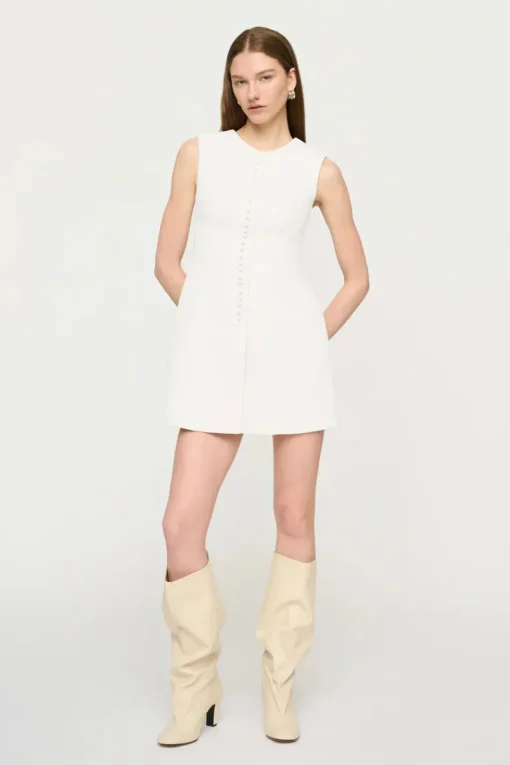 Clea - CEDAR MINI DRESS (OFF WHITE)