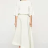 Clea - RAFA ASYM SKIRT (CREAM JACQUARD)