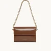 Women Dylan Kain - The Juicy Patent Wallet Chocolate (Light Gold)
