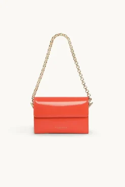 Women Dylan Kain - THE JUICY PATENT WALLET (ORANGE SUNSET)