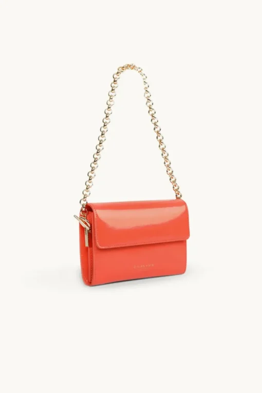 Women Dylan Kain - THE JUICY PATENT WALLET (ORANGE SUNSET)