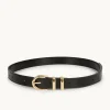 Women Dylan Kain - The Tia Patent Belt Light Gold (Black)