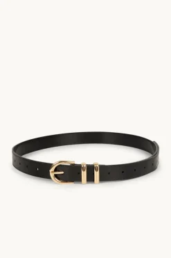 Women Dylan Kain - The Tia Patent Belt Light Gold (Black)