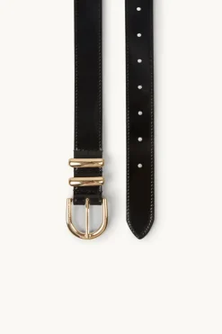 Women Dylan Kain - The Tia Patent Belt Light Gold (Black)