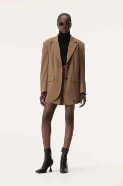 Women Elka Collective ELKA COLLECTICE - RAQUEL BLAZER (Dark Taupe)