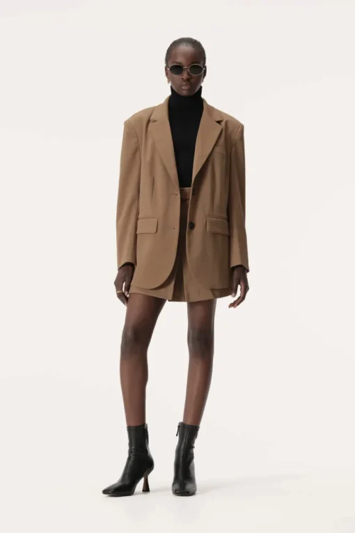 Women Elka Collective ELKA COLLECTICE - RAQUEL BLAZER (Dark Taupe)
